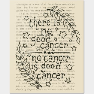 No Cancer is Good Cancer- black design Posters and Art